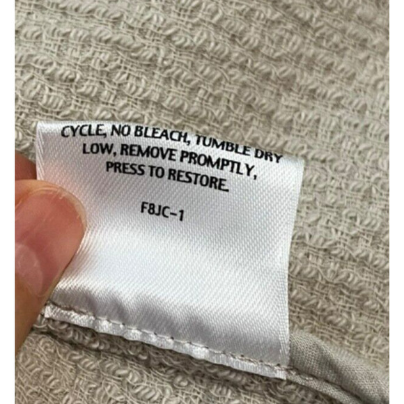 Eileen Fisher Gauzy Texture Blazer Jacket Pockets Minimalist Beige Size XS - Picture 12 of 13